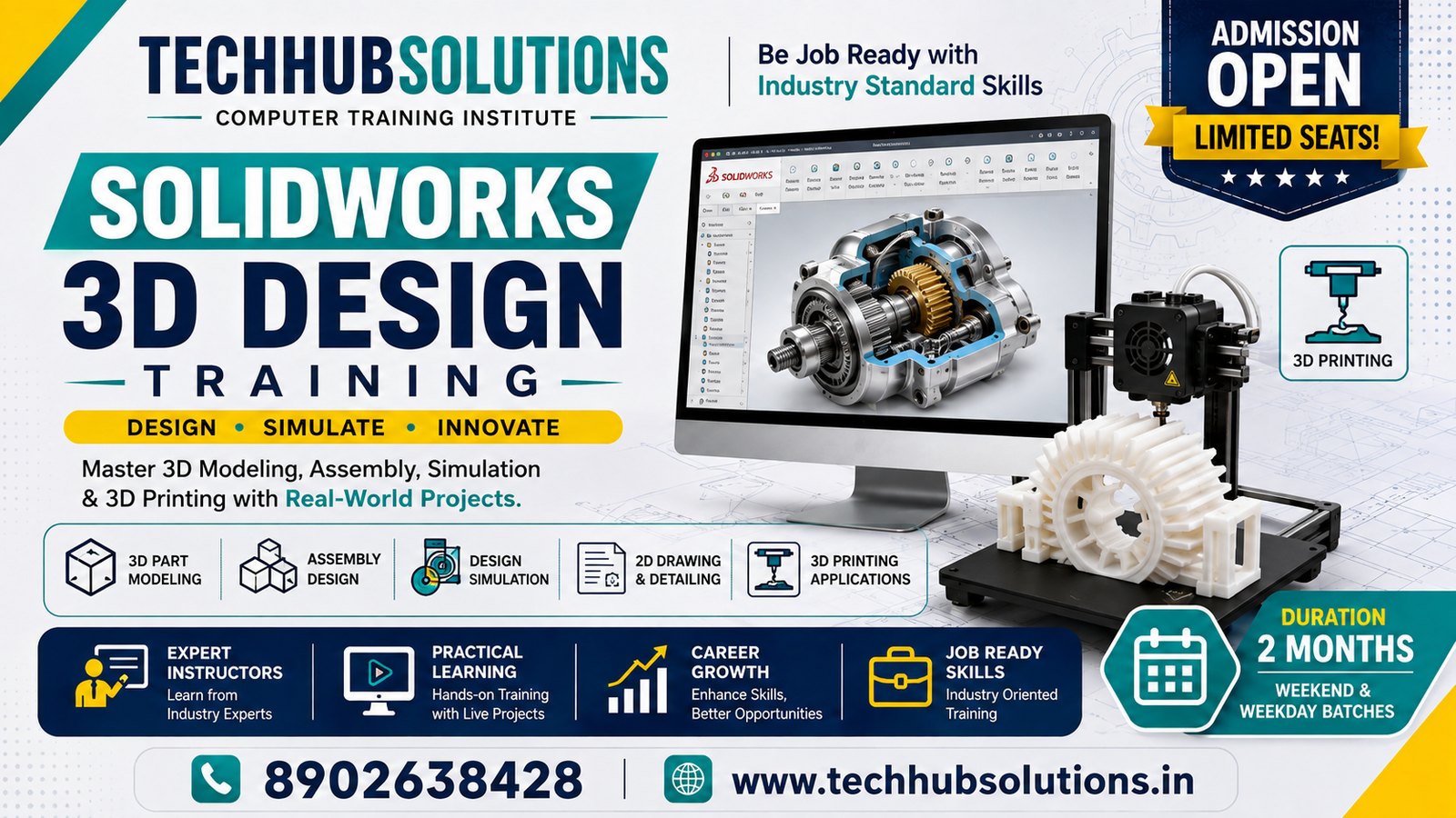 SolidWorks 3D Design Training Kolkata